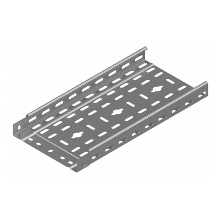 Jgheaburi - Jgheab metalic perforat premufat 100x40 mm pentru trasee de cabluri