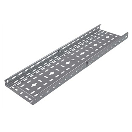 Jgheaburi - Jgheab metalic perforat premufat din otel pregalvanizat 50x40 mm pentru trasee de cabluri