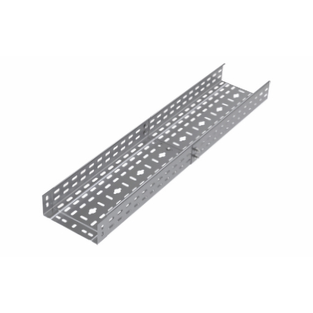 Trasee electrice - Jgheab metalic perforat premufat 100x60 mm pentru trasee de cabluri