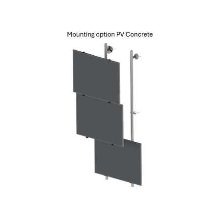 Kit 2 Mo Energy Systems PV Concrete, negru - kit fatada pentru pereti izolati pana la 10 cm [1]