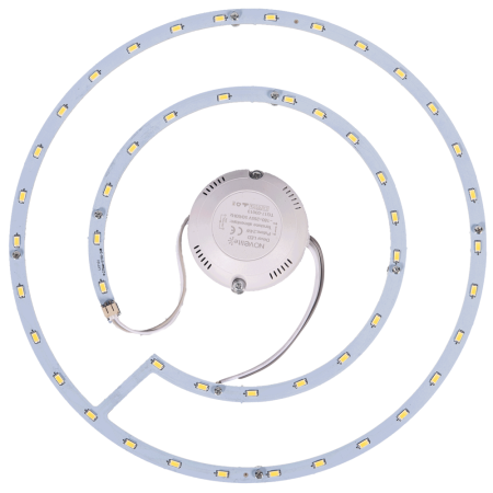 Corpuri iluminat interior - Kit LED pentru plafoniera cu modul circular si driver 18W lumina calda 2700K