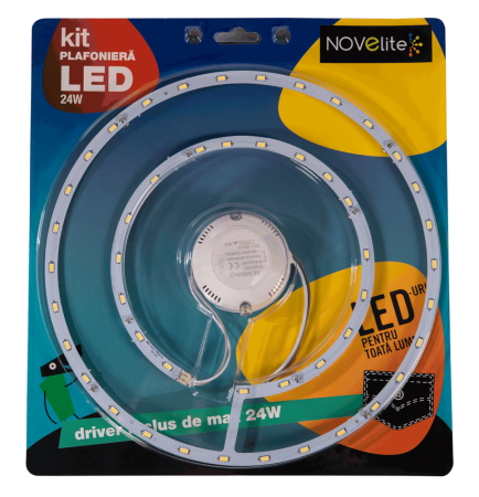 Corpuri iluminat interior - Kit LED pentru plafoniera 24W cu lumina calda 2700K