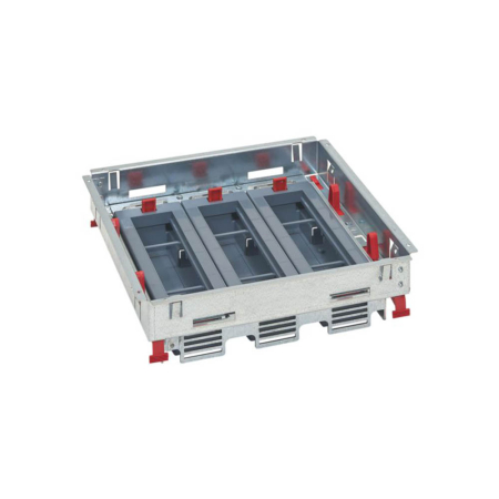 Trasee electrice - Kit suport reglabil pentru doza de pardoseala cu 24 module si cadru metalic galvanizat