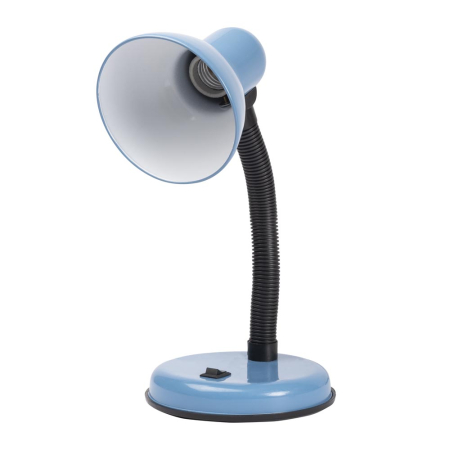 Surse de iluminat - Lampa de birou clasica bleu din metal cu soclu E27