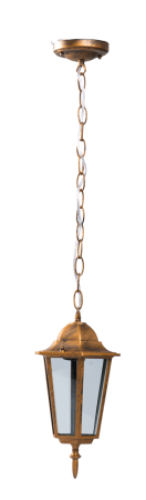 Surse de iluminat - Lampa decorativa de gradina cu finisaj antic sticla transparenta dulie E27 si protectie IP44