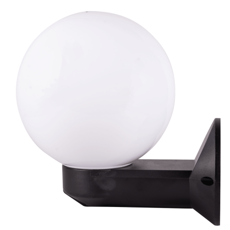 Lampa decorativa de gradina alb cu negru pentru exterior cu dulie E27 si protectie IP44 [0]