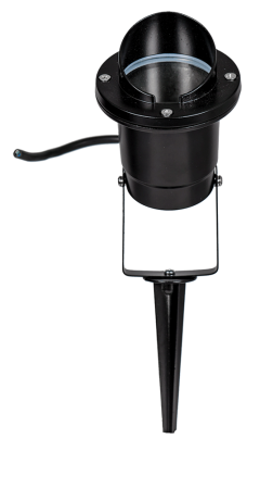 Corpuri iluminat exterior - Lampa decorativa neagra pentru gradina cu soclu GU10 si protectie IP44