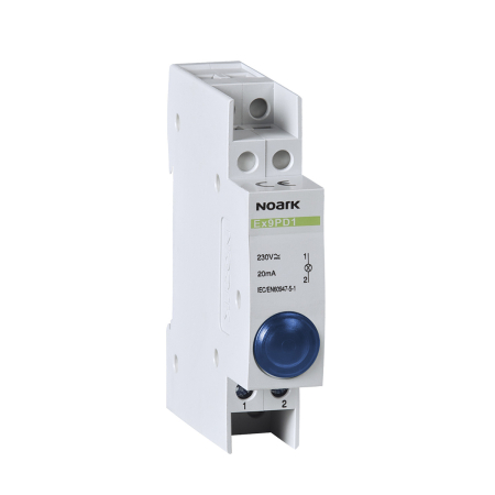 Protectie - Lampa de semnalizare modulara LED albastra pentru tablou electric 230 V AC DC