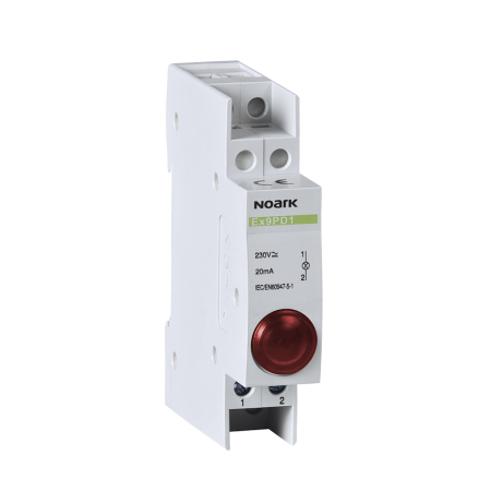 Protectie - Lampa de semnalizare modulara cu LED rosu pentru tablou electric 230 V AC DC