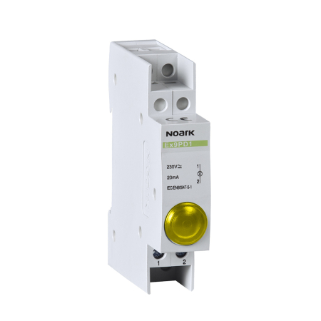 Protectie - Lampa de semnalizare modulara cu LED galben pentru tablou electric 230 V AC DC