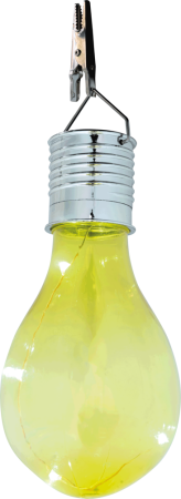 Corpuri solare - Lampa solara LED decorativa galbena pentru gradina si terasa