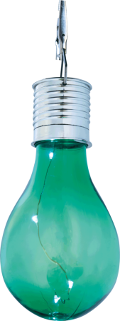 Corpuri solare - Lampa solara decorativa cu LED si abajur verde pentru exterior