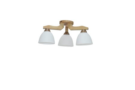 Lustra/pendul dulie - Lustra decorativa natur alb cu 3 dulii E27 pentru interior