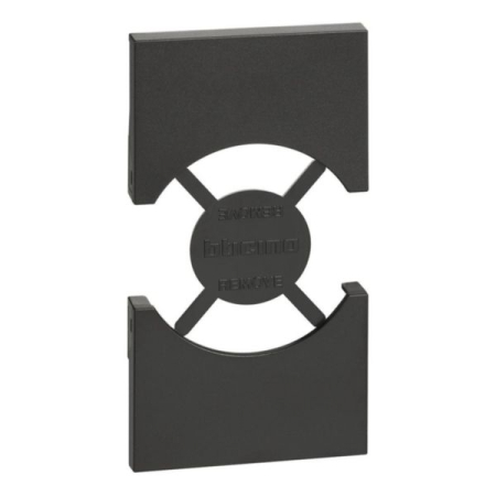 Aparataj - Masca neagra pentru priza standard Italia Germania P40 cu 2 module