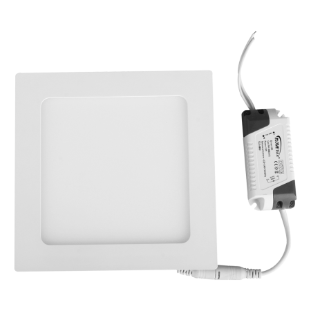Plafoniere - Mini panou LED patrat alb pentru incastrare, 20W, lumina calda 2700K, IP40, 220 x 220 mm