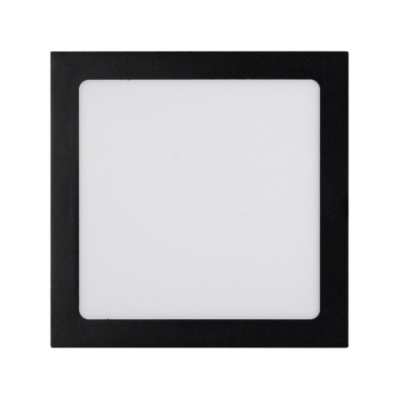 Plafoniere - Mini panou LED patrat negru pentru montaj aplicat 20W 6400K IP40
