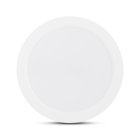 Plafoniere - Mini panou LED rotund alb 12W 6400K IP44 pentru montaj incastrat sau aplicat