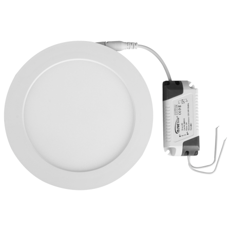 Mini panou LED rotund alb 6W cu lumina calda 2700K si protectie IP40 [0]