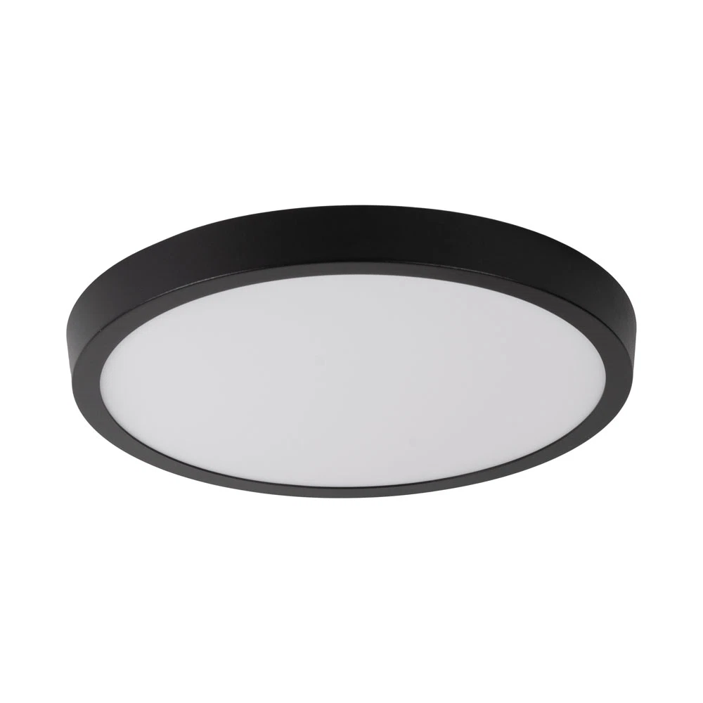 Mini panou LED rotund negru aplicat 24W 6400K IP40 diametru 285 mm [1]