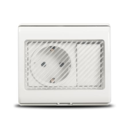 Aparataj - Modul aplicat IP55 cu priza cu capac si intrerupator integrat