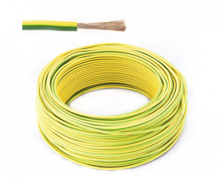 Cabluri energie joasa tensiune - cupru - Cablul MYF 10mm Verde-Galben | Conductor Împământare