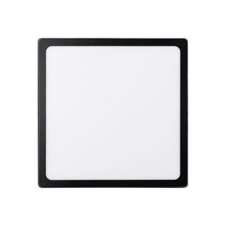 Plafoniera LED - Panou LED patrat aplicat negru 24W lumina rece 6400K IP40