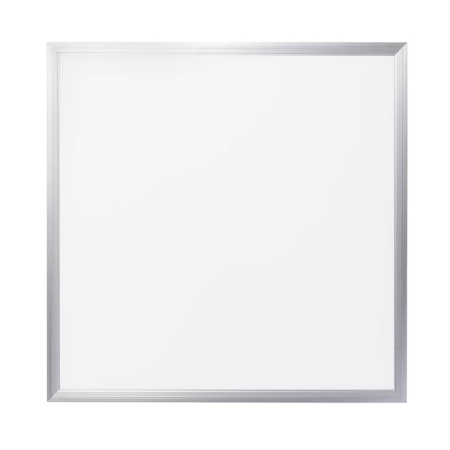 Plafoniere - Panou LED slim argintiu 48W cu lumina neutra 4000K pentru montaj incastrat