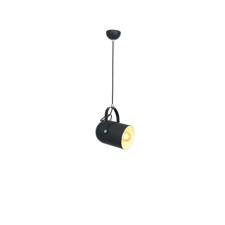 Lustra/pendul dulie - Pendul decorativ negru cu dulie E27 pentru iluminat interior