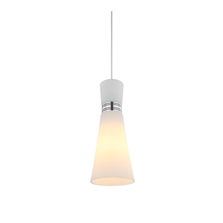 Pendul decorativ crom si alb cu dulie E27 pentru iluminat interior [0]