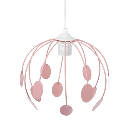 Pendul decorativ roz cu dulie E27 si suspendare de 70 cm pentru iluminat interior [0]
