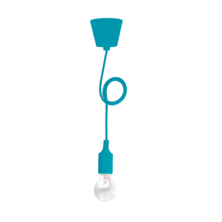 Lustra/pendul dulie - Pendul decorativ albastru pentru interior cu dulie E27