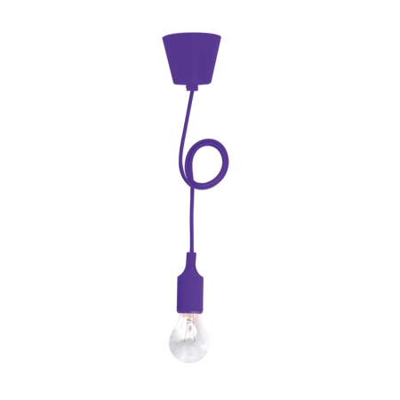 Lustra/pendul dulie - Pendul decorativ mov pentru interior cu dulie E27 si corp din silicon si plastic