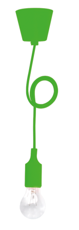 Lustra/pendul dulie - Pendul decorativ verde pentru interior cu dulie E27