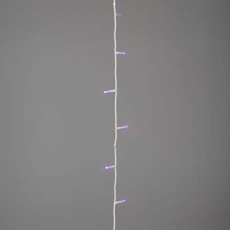 Perdea luminoasa albastra cu 30 LED uri si lungime 3 m pentru decor festiv [1]