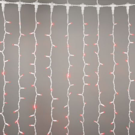 Perdea luminoasa decorativa rosie cu 494 LED-uri, 3 x 1,5 m, protectie IP44 [1]