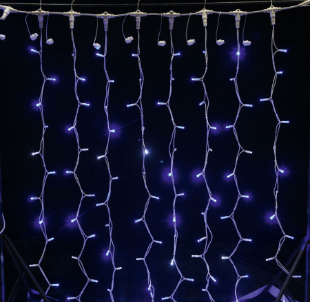 Surse de iluminat - Perdea luminoasa rosie cu 925 LED uri dimensiuni 3 x 3 m