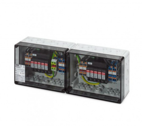Tablouri sigurante echipat DC/AC - Phoenix Contact SURGE PROTECTION BOX 4 MPPT, TYPE 1+2