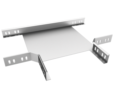 Trasee electrice - Piesa T din otel pregalvanizat pentru jgheab metalic perforat 500 x 60 mm