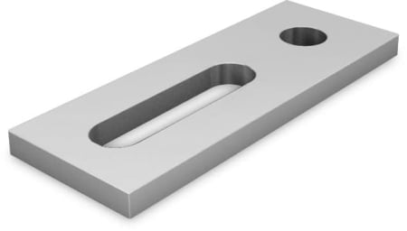 Structura - Placa adaptoare din aluminiu M10 40x90 mm pentru montaj fotovoltaic