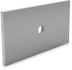 Structura - Placa distantare UnderlayPlate 100x50x4 din aluminiu