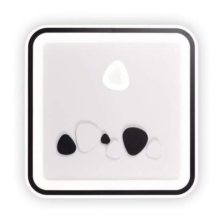 Plafoniera LED - Plafoniera Amy LED 68W pentru interior alb cu negru 3000 6000K