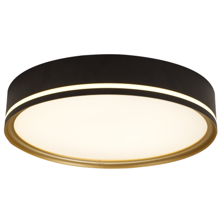 Plafoniera LED - Plafoniera LED decorativa Cleo 32W 1920lm 4000K negru cu auriu