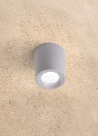 Surse de iluminat - Plafoniera exterior alba Livia cu LED GU10 6W si protectie IP55