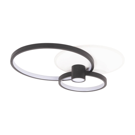 Plafoniera LED - Plafoniera LED decorativa negru cu auriu pentru tavan interior
