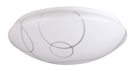 Corpuri iluminat interior - Plafoniera LED alba cu model pentru interior 18W 6500K