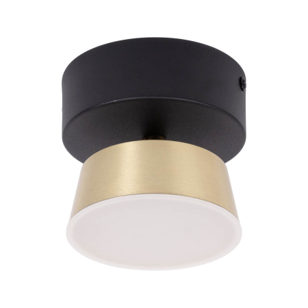 Plafoniera LED - Plafoniera LED decorativa Kira negru cu auriu 9W 3000K 540lm pentru interior