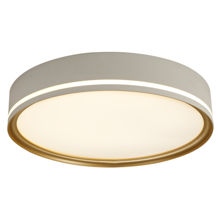 Plafoniera LED - Plafoniera LED decorativa Cleo alb auriu 32W lumina neutra 4000K