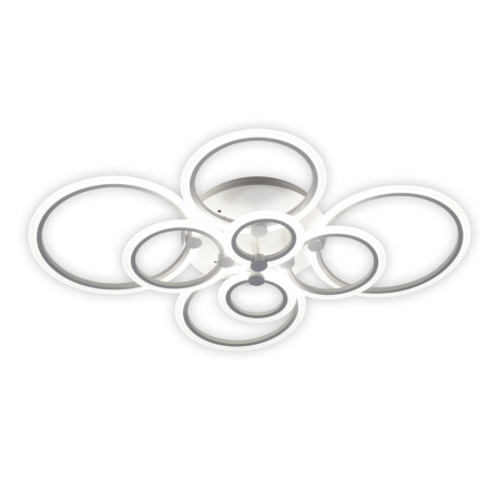 Plafoniera LED - Plafoniera LED decorativa Hoops cu telecomanda, 145W, 7800 lm si lumina reglabila 3000-6400K