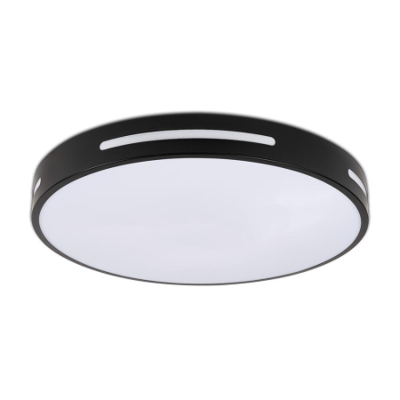 Plafoniera LED - Plafoniera LED neagra pentru interior cu lumina neutra 4000K si diametru 40 cm