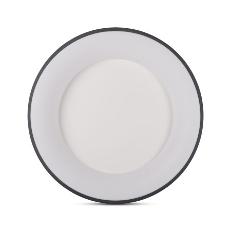 Plafoniera LED - Plafoniera LED neagra pentru interior cu lumina neutra 4000K si diametru 60 cm